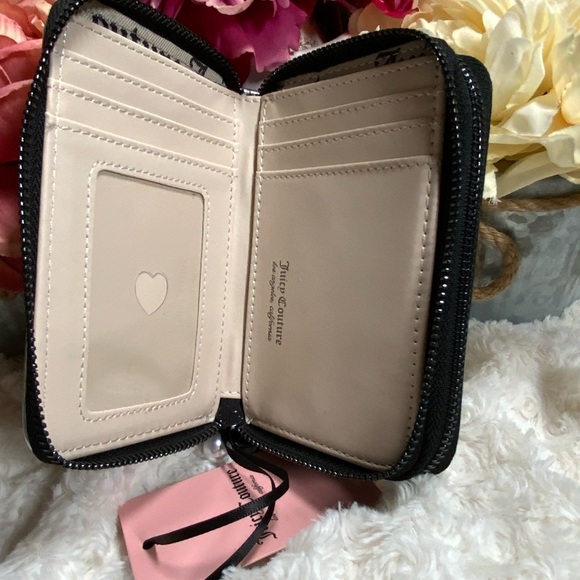 Juicy Couture Black and Silver Wallet with Rhinestone Detail - Picture 5 of 5